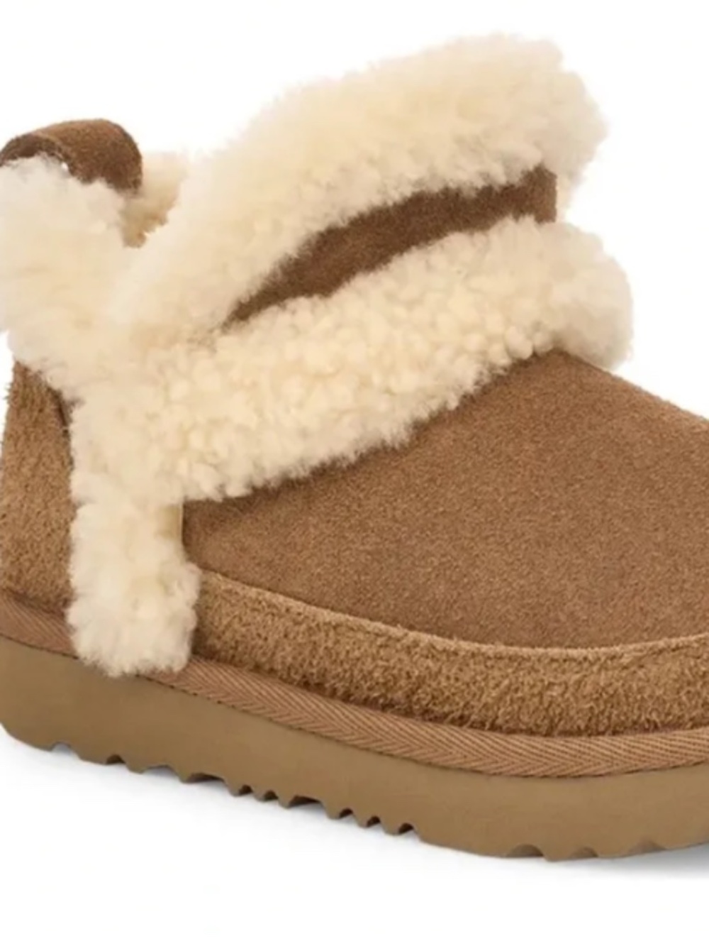 UGG Classic Ultra Mini Spillseam Genuine Shearling Bootie 9